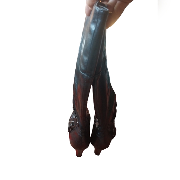 LIFE STRIDE Black Leather knee boots size 10 M - Picture 12 of 12